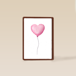 Ballon met hart zonder tekst