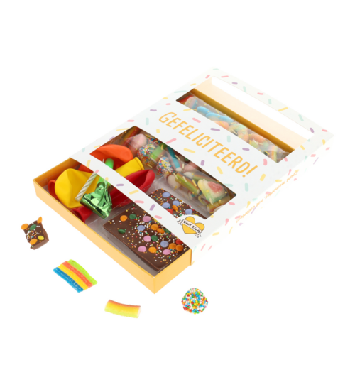Brievenbus Snoep Cadeau Mix Gefeliciteerd!  