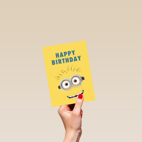 Minions verjaardagskaart happy birthday