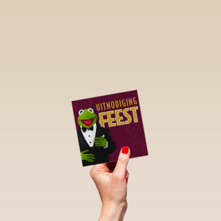 kermit uitnodiging feest