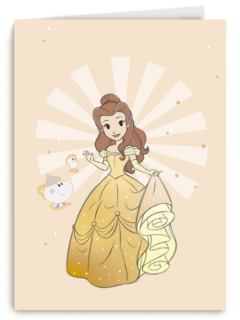 prinses kaart disney blanco belle