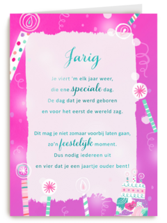 Verjaardagskaart tiener meisje More than words