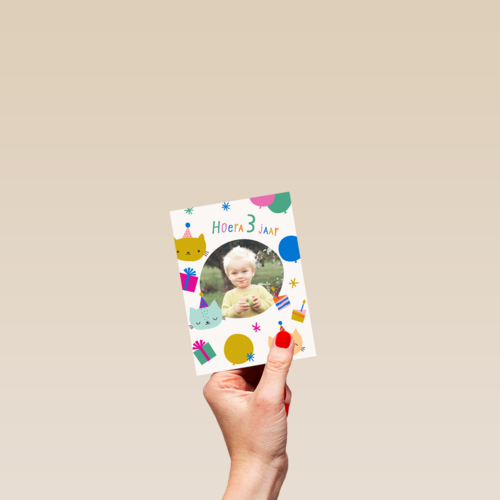 Hoera 3 jaar fotokaart