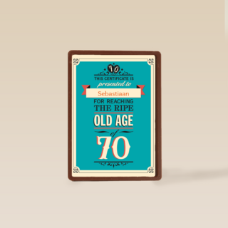 leeftijd zeventig old age