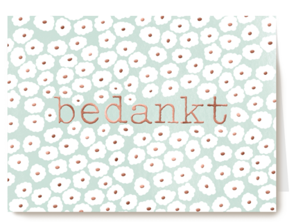 bedankt met bloemetjes