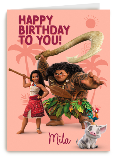 Disney Vaiana Happy Birthday To You