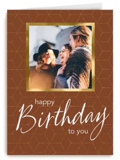 Verjaardag kaart foto stijlvol happy birthday to you