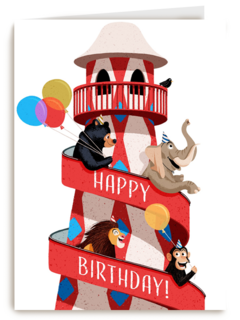 verjaardagskaart jongen meisje tiener happy birthday folio