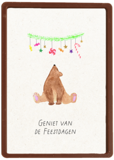 Kinderpostzegels Kerst Beer Geniet