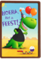 t rex hoera het is feest kaart