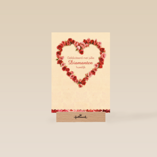 rozen krans in hartvorm