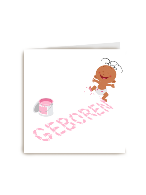 geboorte dochter verf grappig