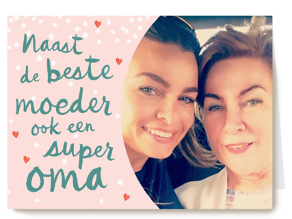 super oma beste moeder fotokaart