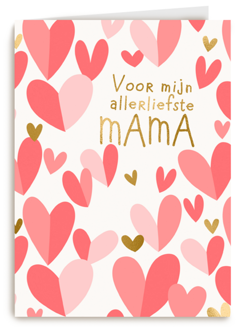 moederdag kaart klassiek voor mijn allerliefste mama