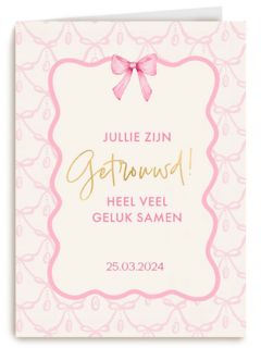 Jullie zijn getrouwd heel veel succes samen