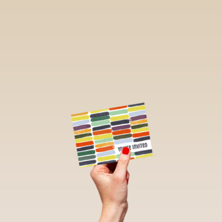 You&sbquo;&Auml;&ocirc;re Invited Kleurrijke Strepen