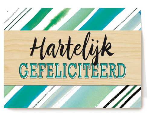 gefeliciteerd groene strepen