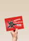 Kerstkaart Grappig Incoming Christmas hug