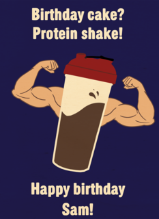 Verjaardag Jongen Protein Shake