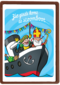 Sinterklaaskaart Zie ginds komt de stoomboot