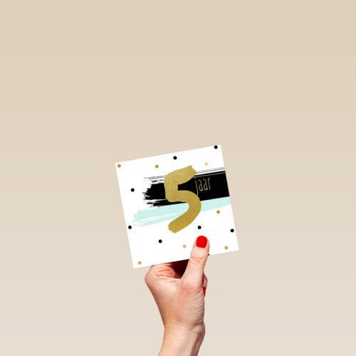 5 jaar in het goud