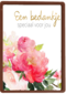 bedanktkaart een bedankje speciaal voor jou