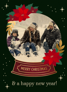 Kerst Foto Snowglobe