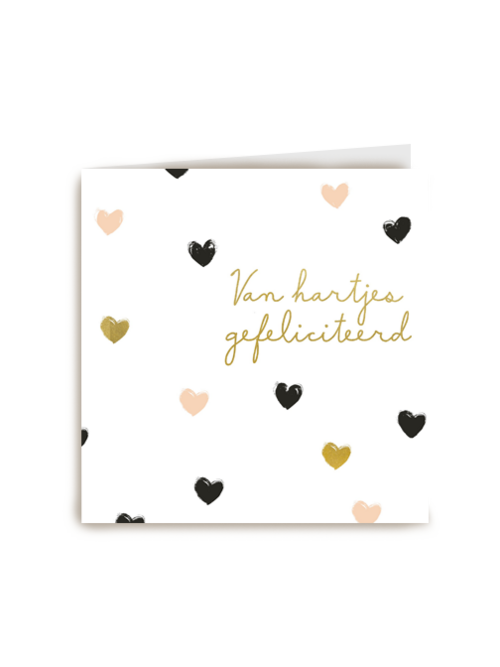 van hartjes gefelciteerd