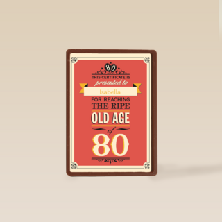 leeftijd tachtig old age