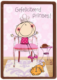 tekening prinses met kat