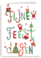 Kerstkaart turnowsk fijne feestdagen