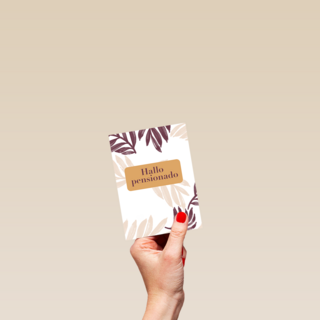 Pensioen kaart hallo pensionado