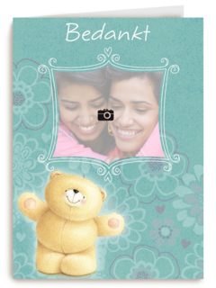 fotokaart forever friends bedankt bedankt