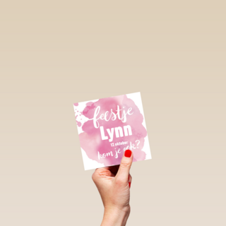 watercolor feestje meisje