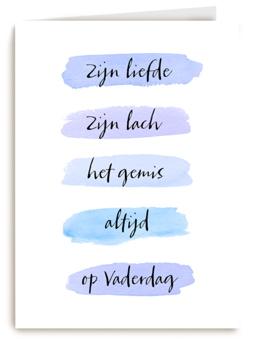 vaderdag kaart herinnering