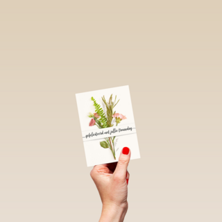 Trouwdagkaart Boeket bloemen Gefeliciteerd met jullie trouwdag