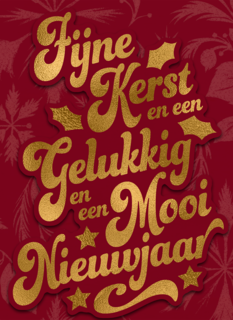 Kerst En Een Gelukkig En Mooi Nieuwjaar