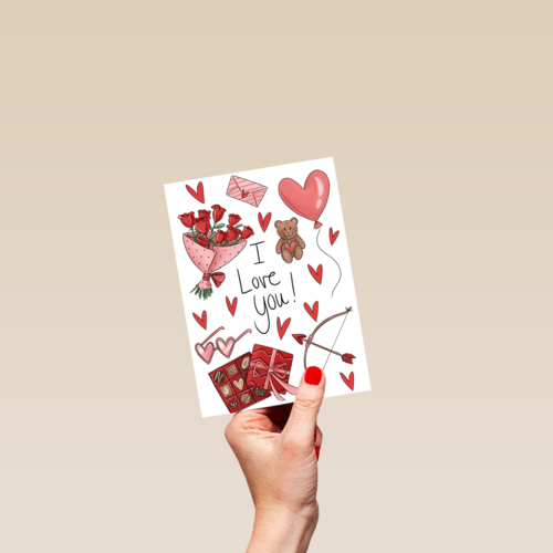 liefdekaart i love you matia studio