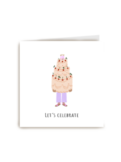 Verjaardags taart let's celebrate