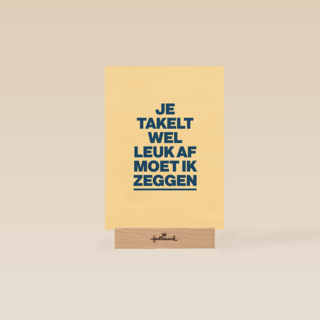 verjaardag kaart andc grappig je takelt wel leuk af moet ik zeggen