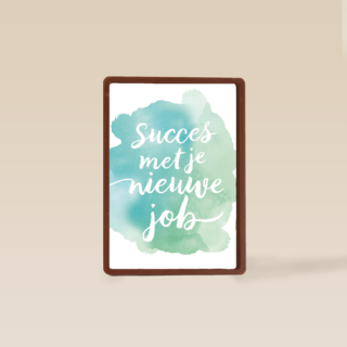 watercolor succes met je nieuwe baan