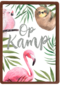 Op kamp kaart jungle dieren