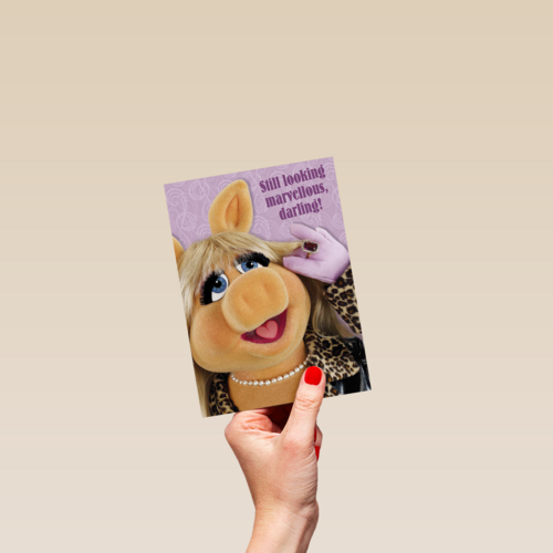 miss piggy met ring en ketting