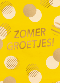 zomer kaart klassiek zomer groetjes