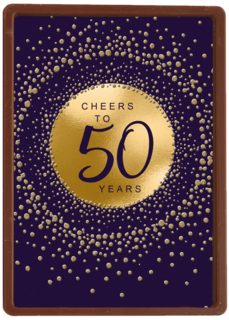 Verjaardagskaart leeftijden Man vrouw Cheers to 50 years