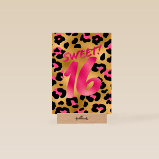 Verjaardagskaart sweet 16 tiener meisje