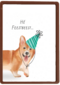 Verjaardagskaart hee feestbeest Corgi