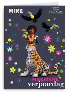 verjaardagskaart disney encanto antonio met tijger