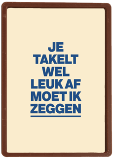 verjaardag kaart andc grappig je takelt wel leuk af moet ik zeggen