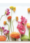 summervibes kaart blanco met vrolijke bloemen erop